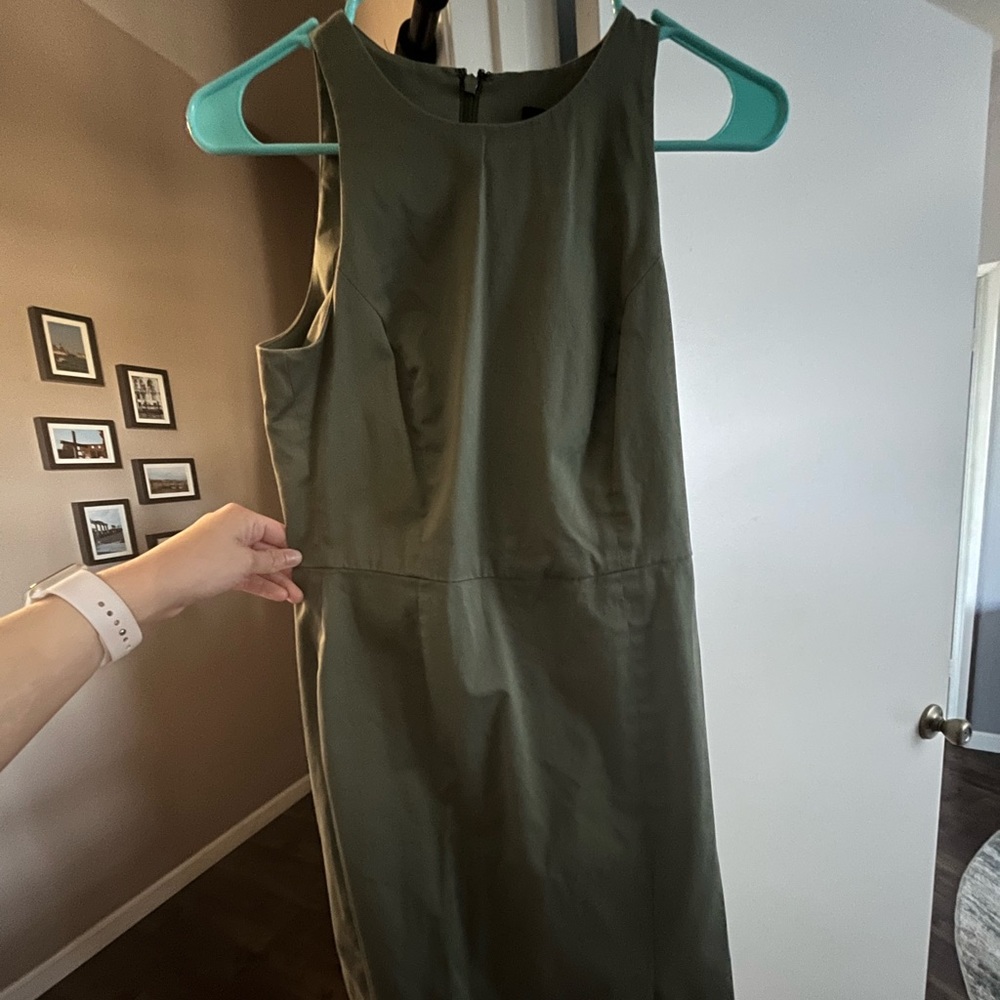 Green Banana Republic Sleeveless Work Dress